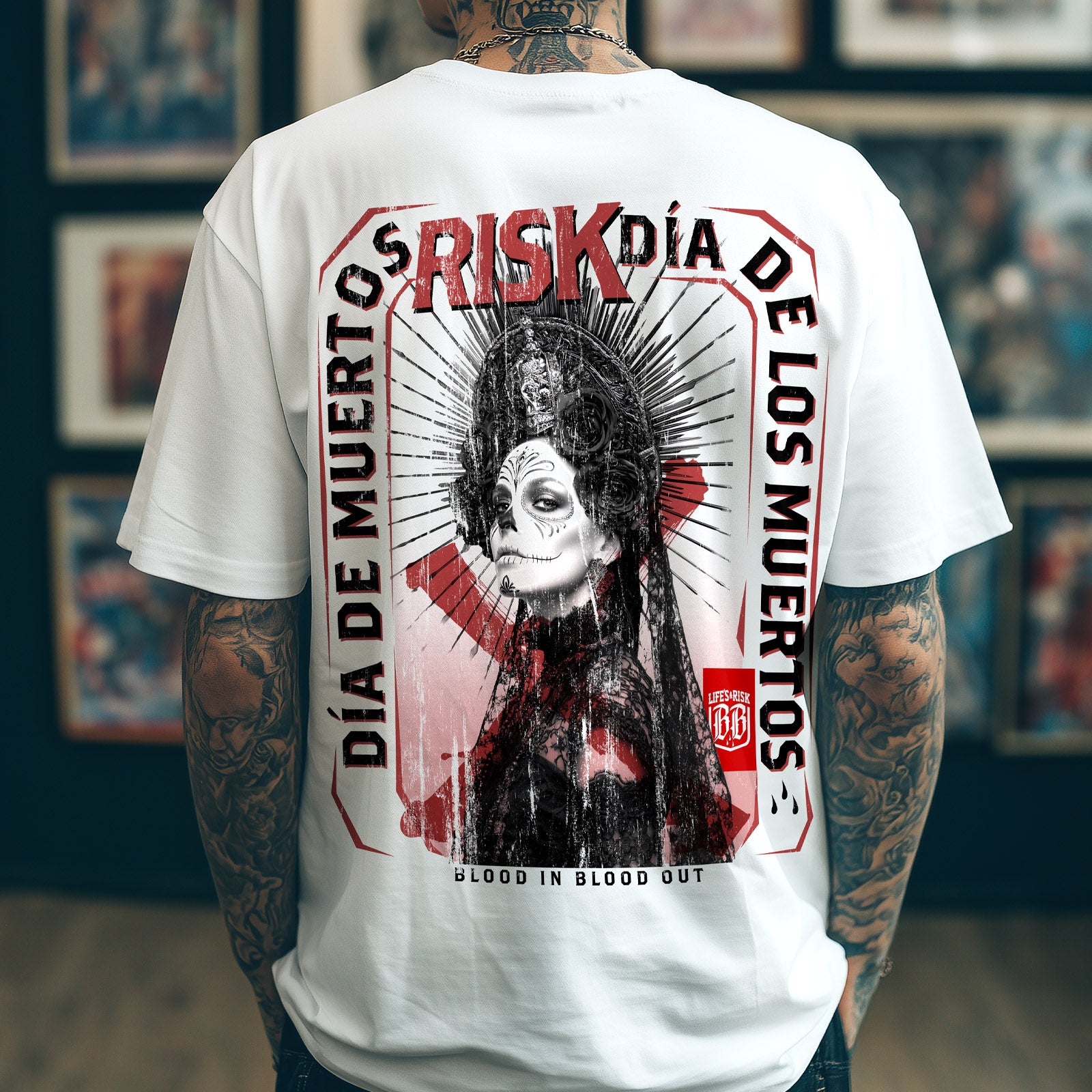 Dia De Muerte T-Shirt white - Aneyone UG
