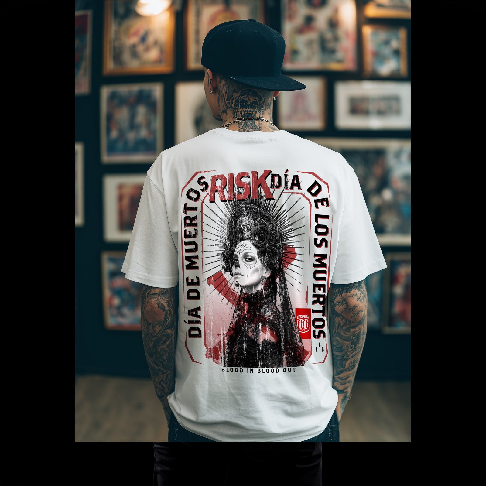 Dia De Muerte T-Shirt white - Aneyone UG