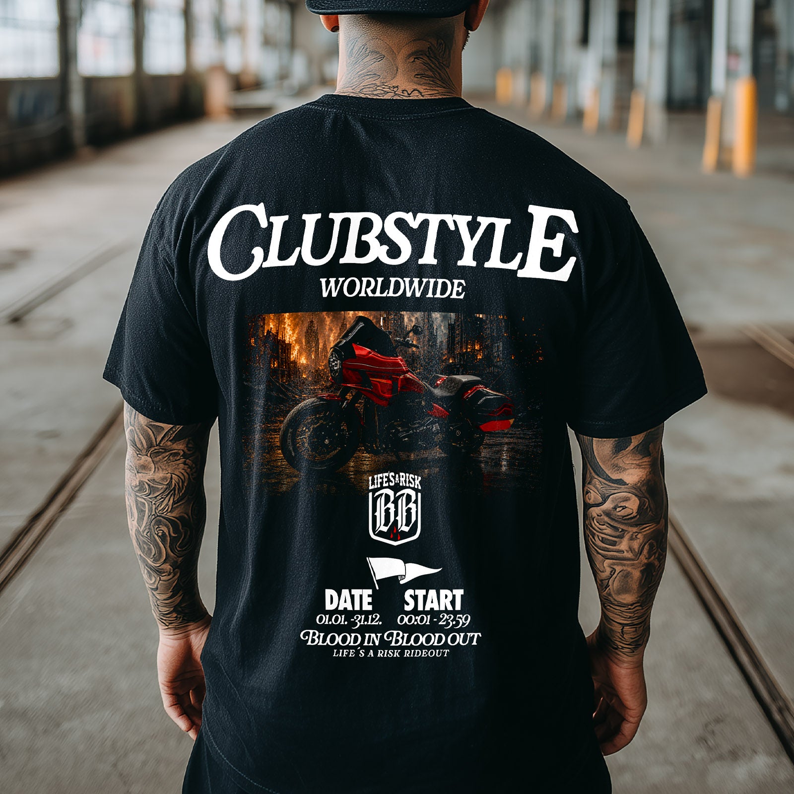 Clubstyle T-Shirt black - Aneyone UG