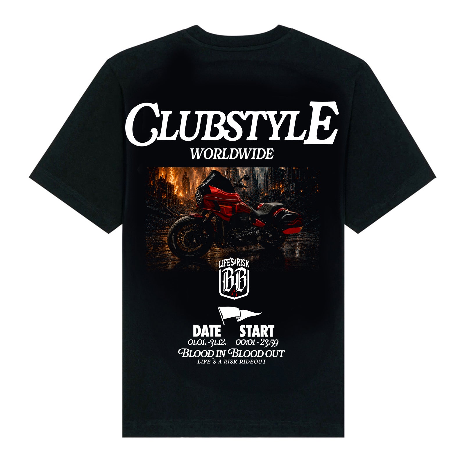 Clubstyle T-Shirt black - Aneyone UG