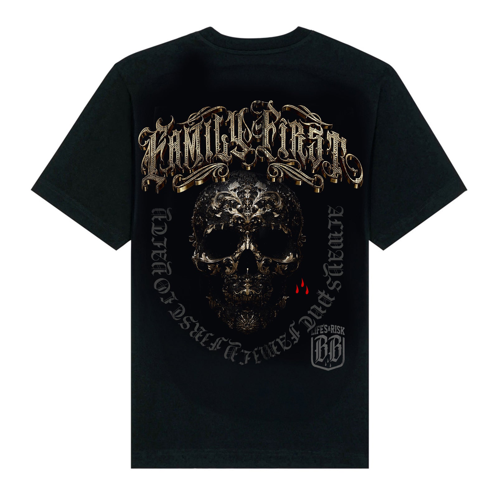 Family Gold T-Shirt black - Aneyone UG