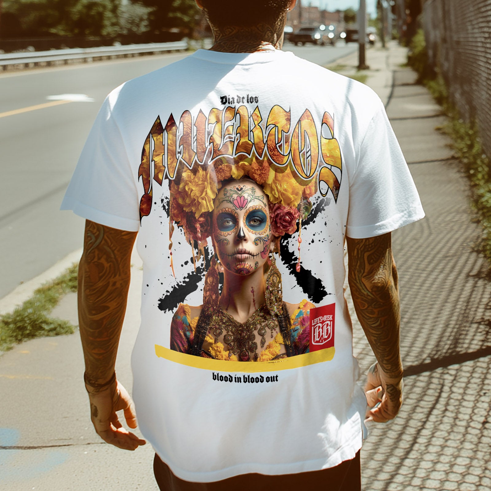 Muerte Colors T-Shirt white - Aneyone UG