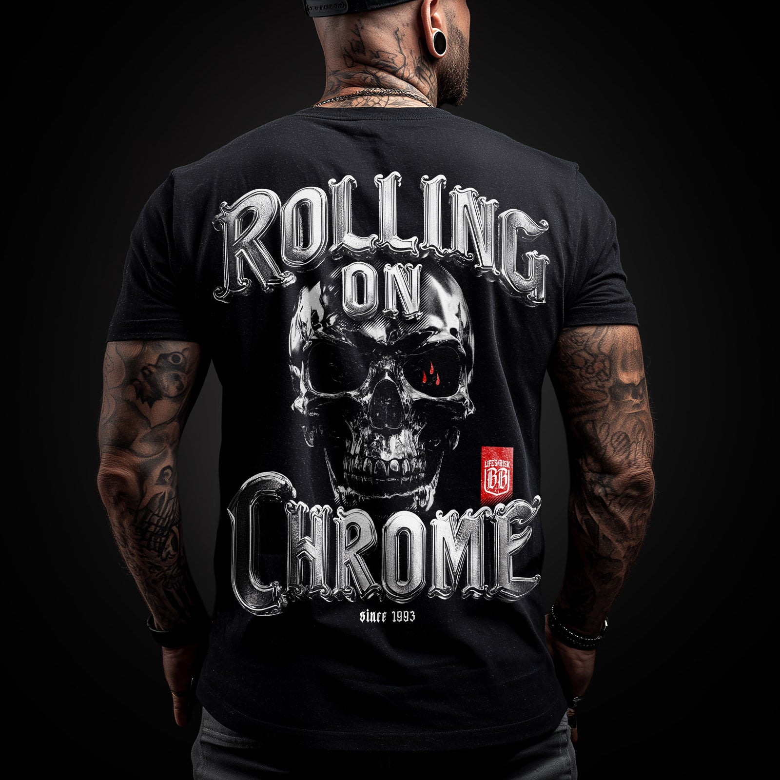 Rolling on Chrome T-Shirt black - Aneyone UG