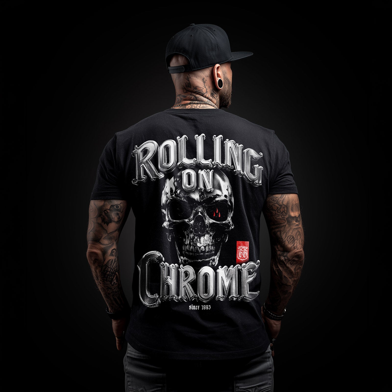 Rolling on Chrome T-Shirt black - Aneyone UG