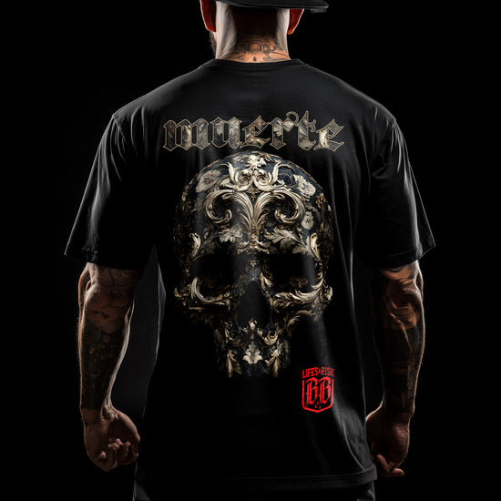 Muerte Gold Skull T-Shirt black - Aneyone UG