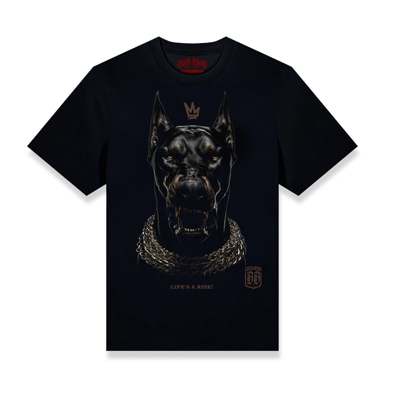 Dobermann Gold T-Shirt black - Aneyone UG