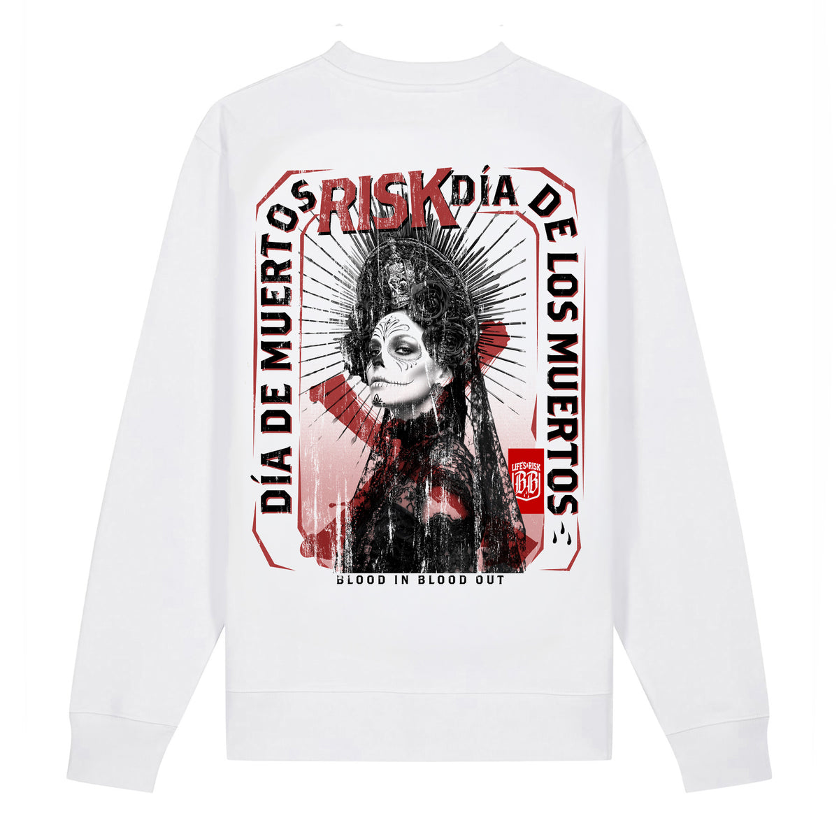 Dia De Muerte Sweatshirt White - Aneyone UG