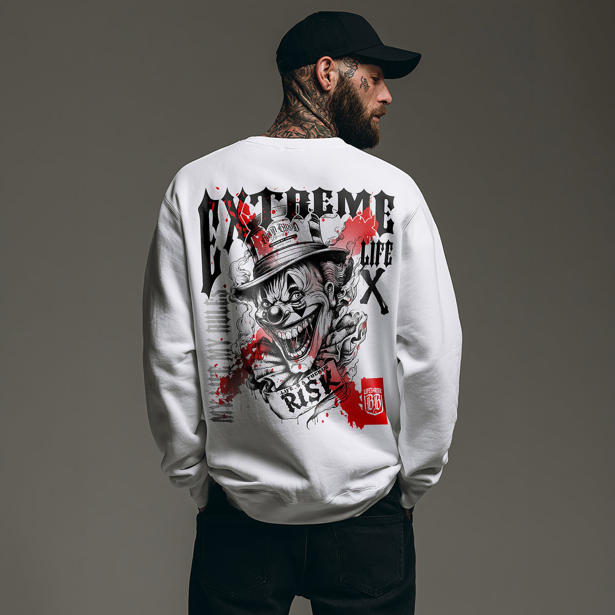 Extreme Sweatshirt White - Aneyone UG