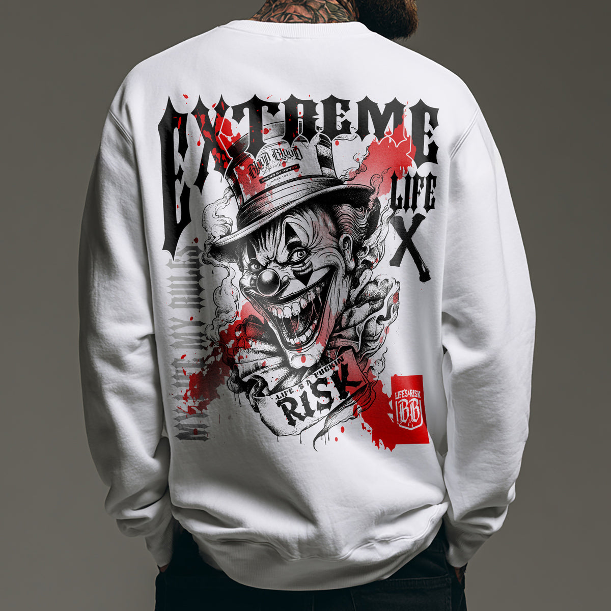 Extreme Sweatshirt White - Aneyone UG