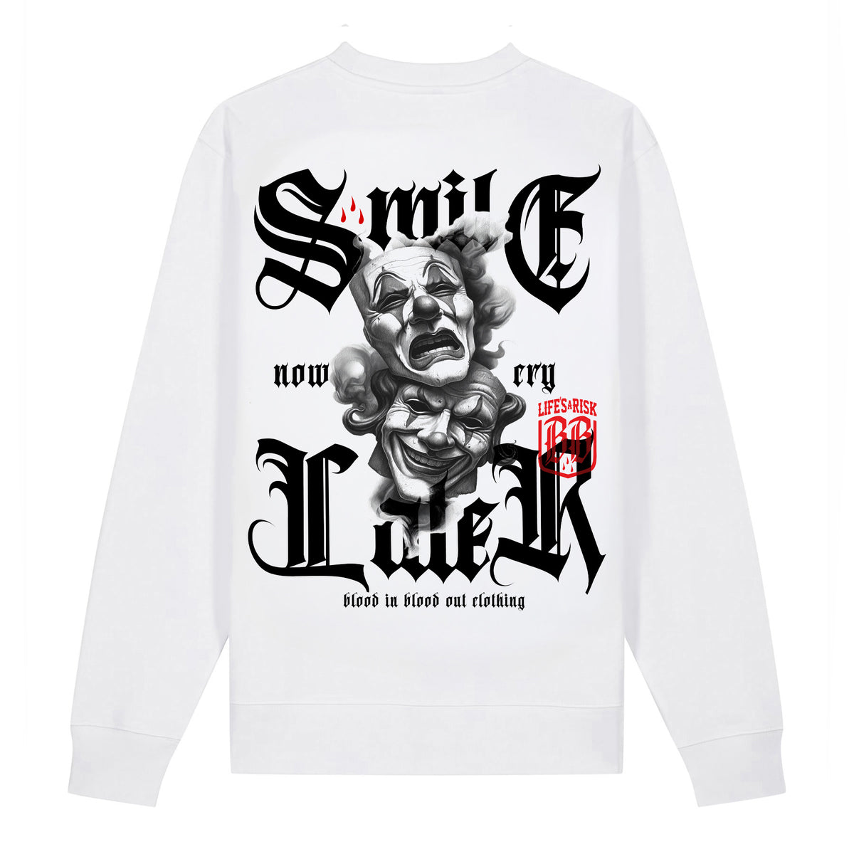 Don´t Cry Sweatshirt White - Aneyone UG