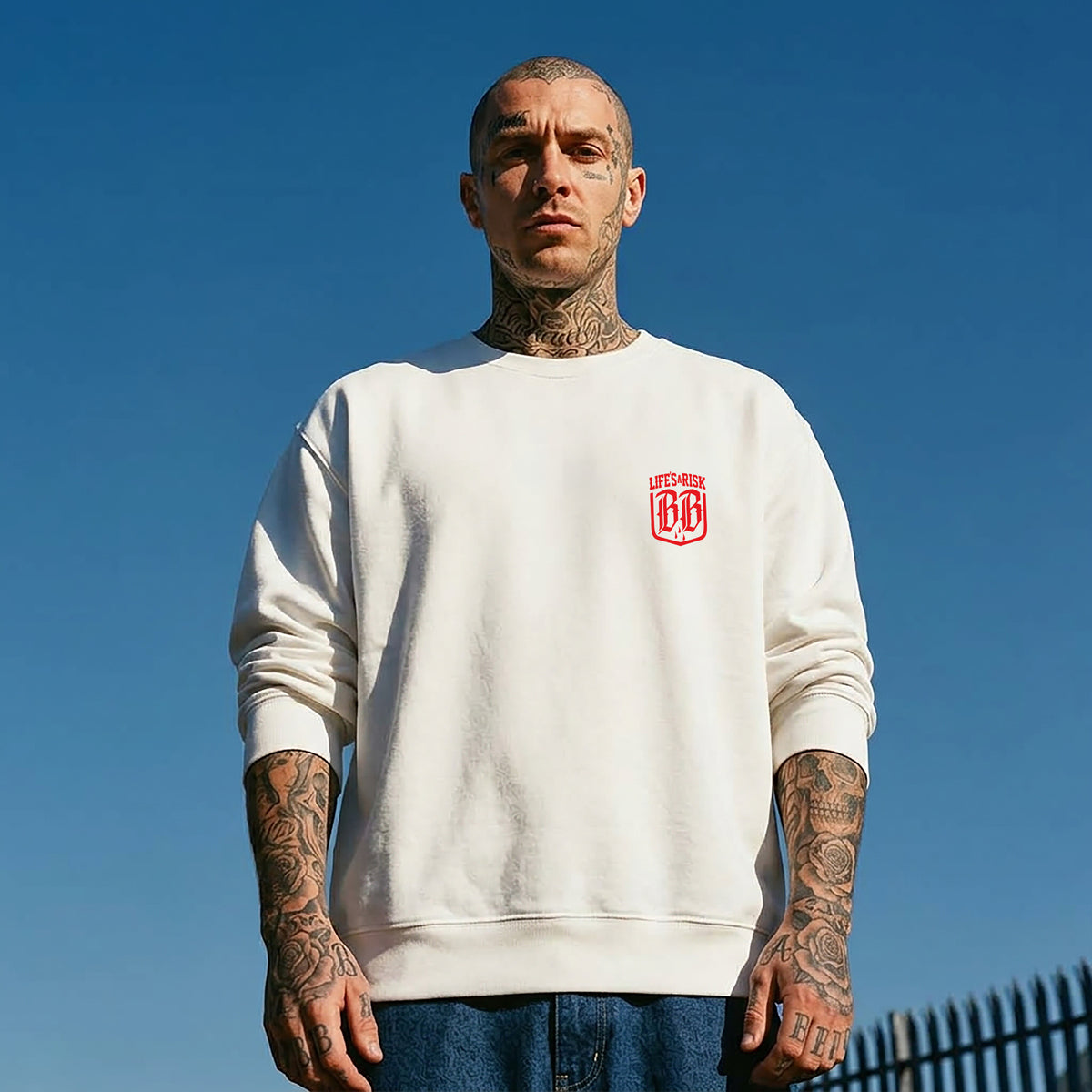 Don´t Cry Sweatshirt White - Aneyone UG