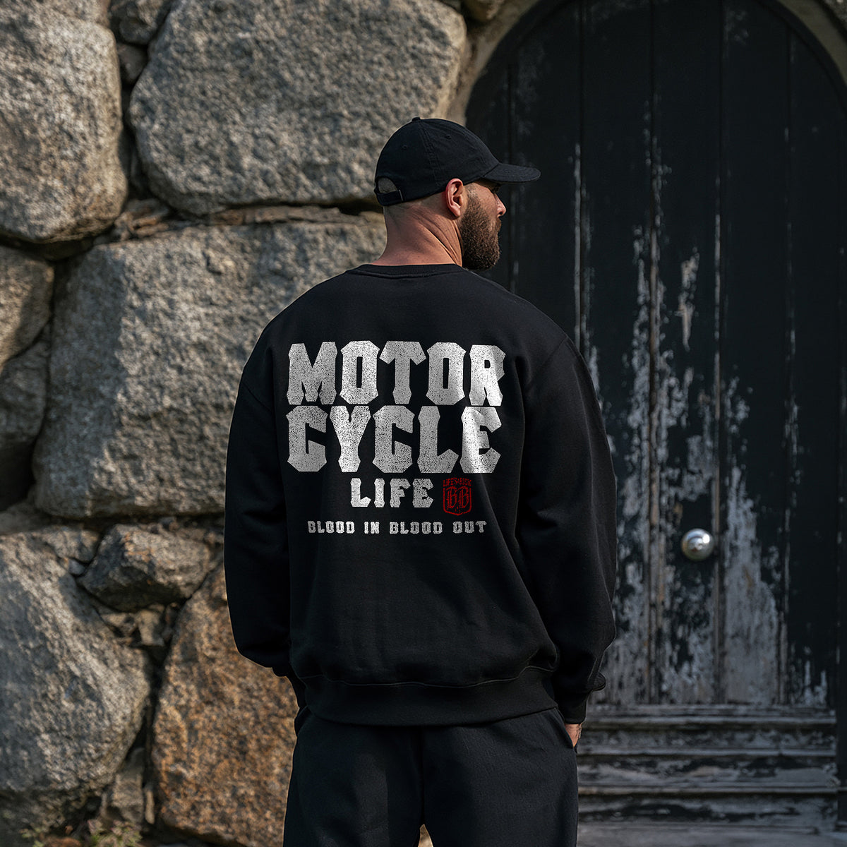 Motorcycle Sweatshirt Black - Aneyone UG