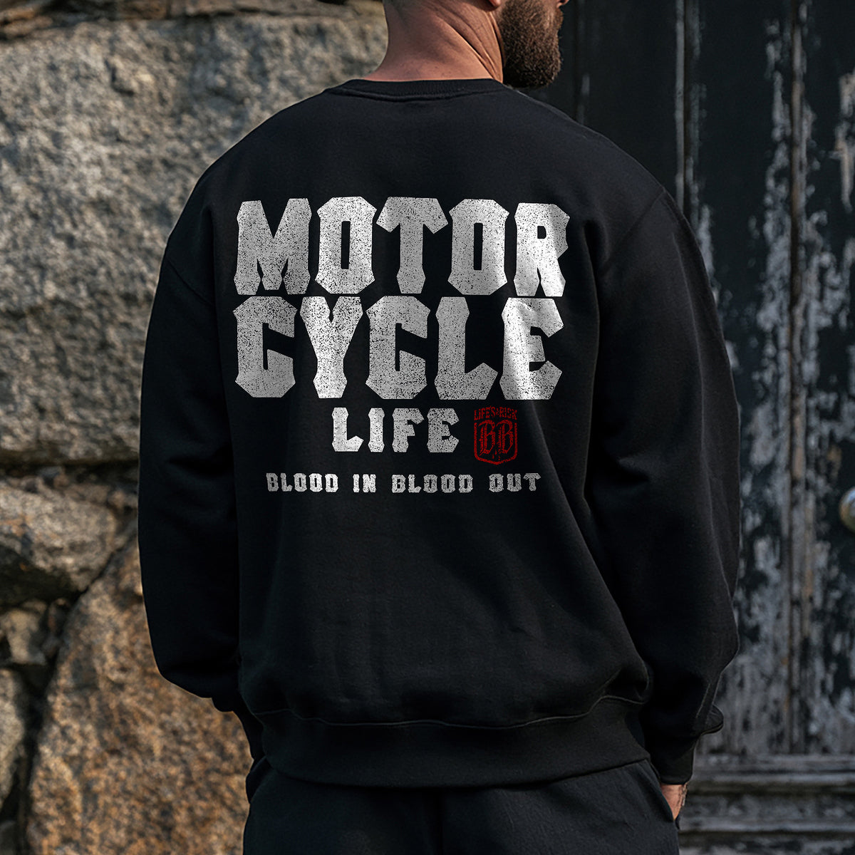 Motorcycle Sweatshirt Black - Aneyone UG