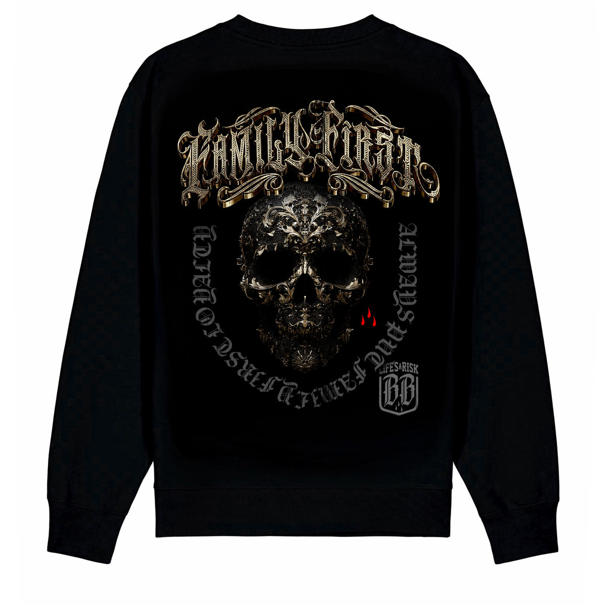 Family Gold Sweatshirt Black - Aneyone UG
