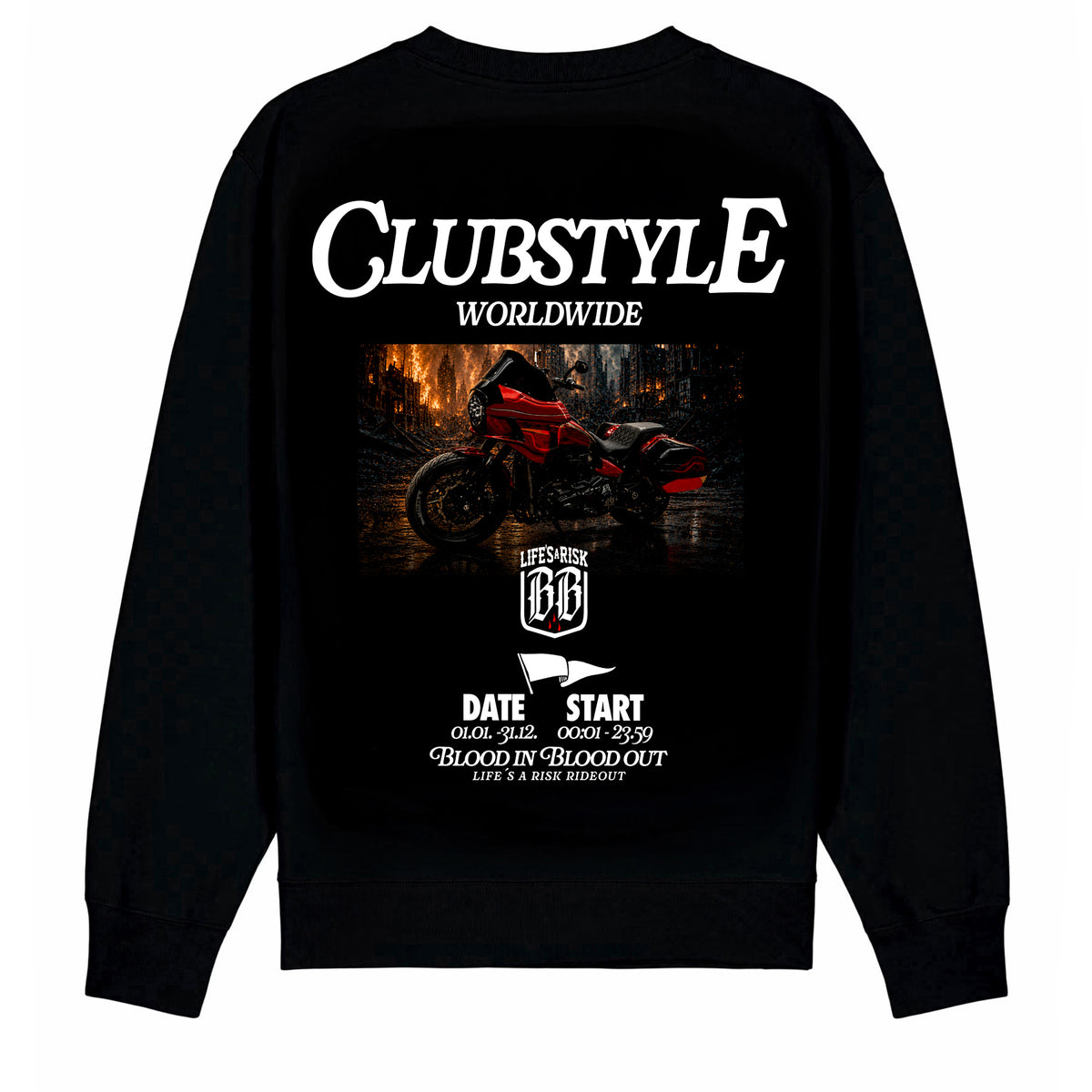 Clubstyle Sweatshirt Black - Aneyone UG