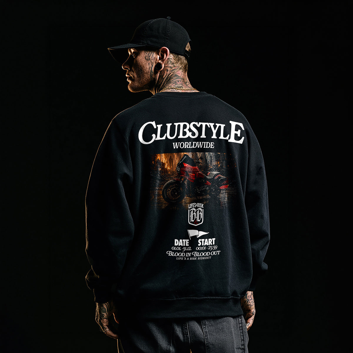 Clubstyle Sweatshirt Black - Aneyone UG