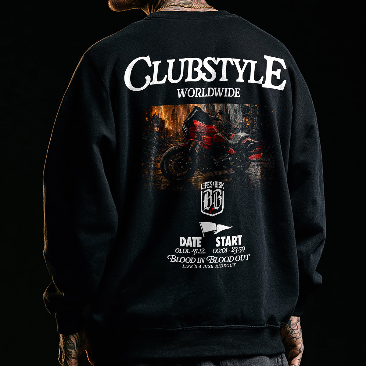 Clubstyle Sweatshirt Black - Aneyone UG