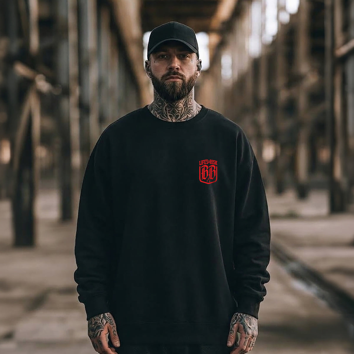 Samurai Sweatshirt Black - Aneyone UG