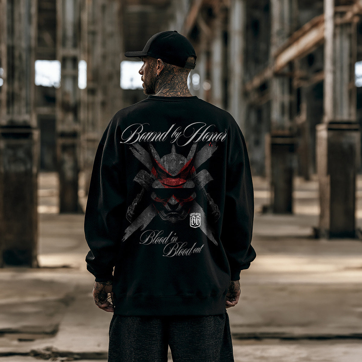 Samurai Sweatshirt Black - Aneyone UG
