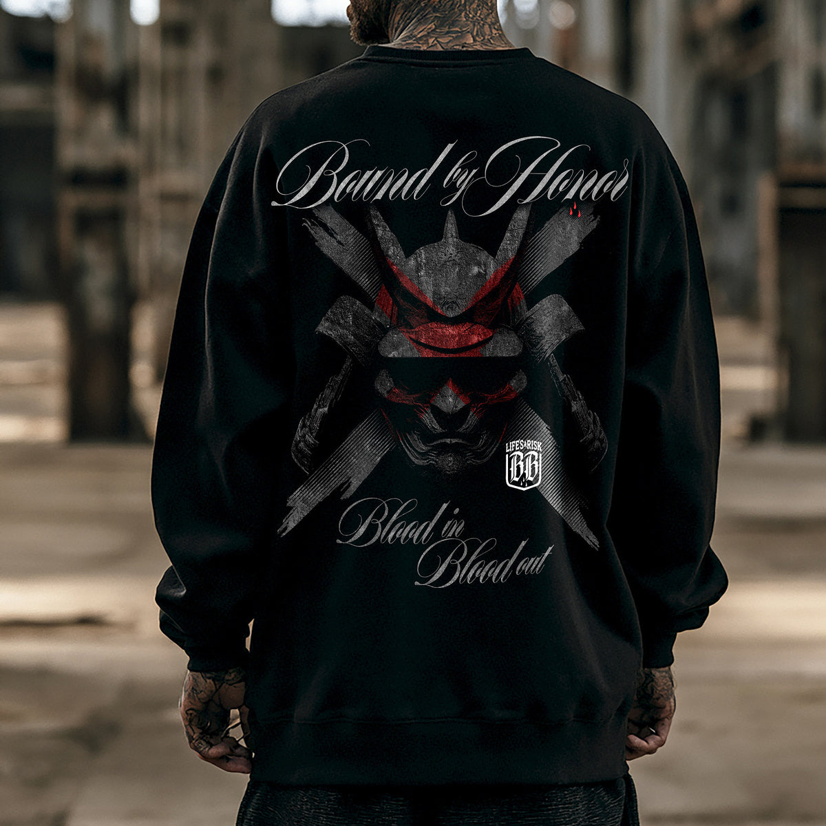 Samurai Sweatshirt Black - Aneyone UG