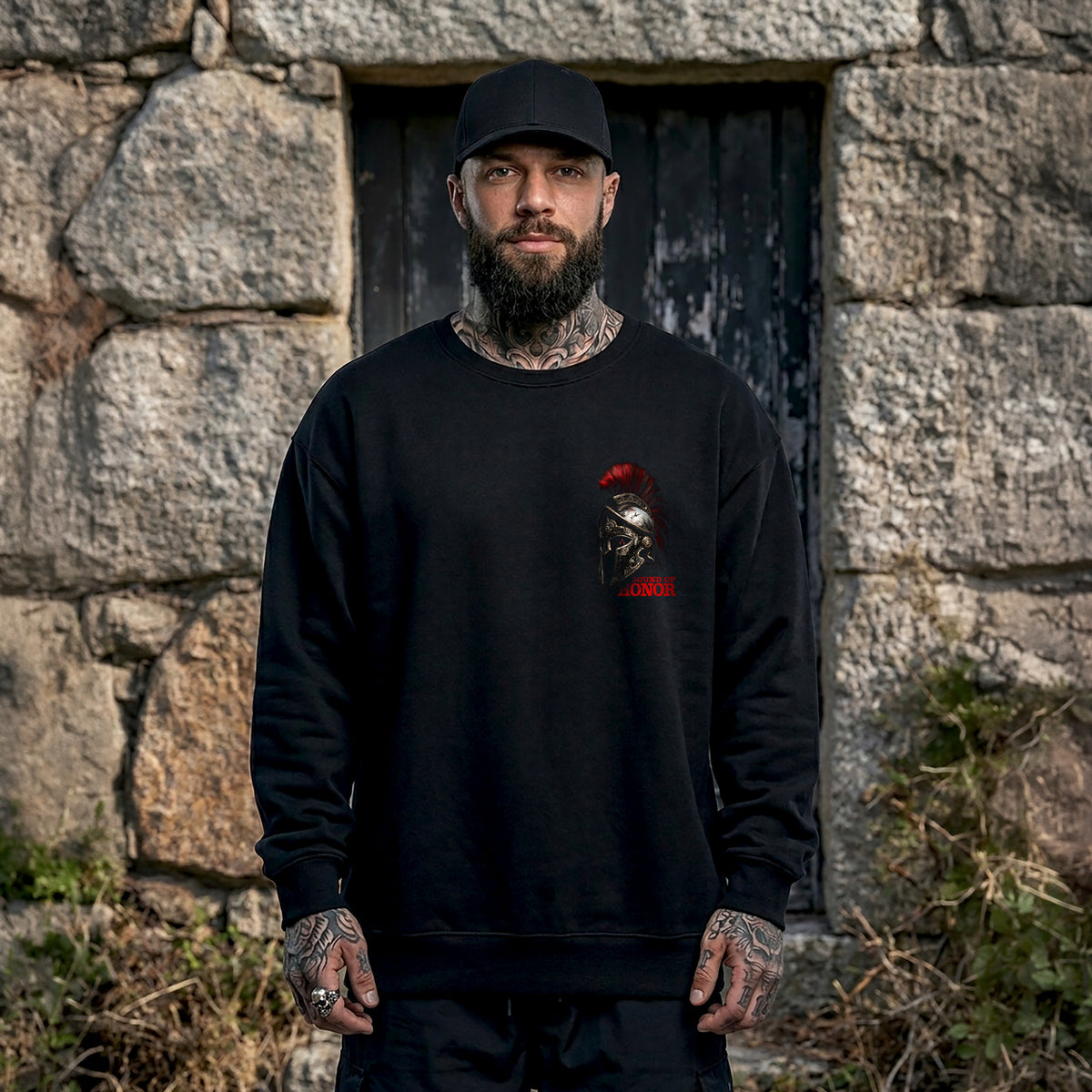 Spartan Sweatshirt Black - Aneyone UG