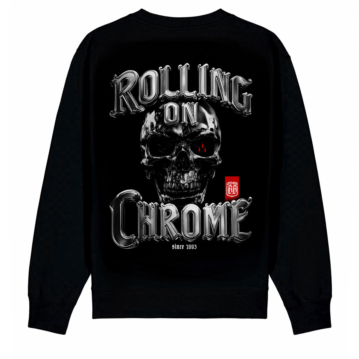 Rolling on Chrome Sweatshirt Black - Aneyone UG