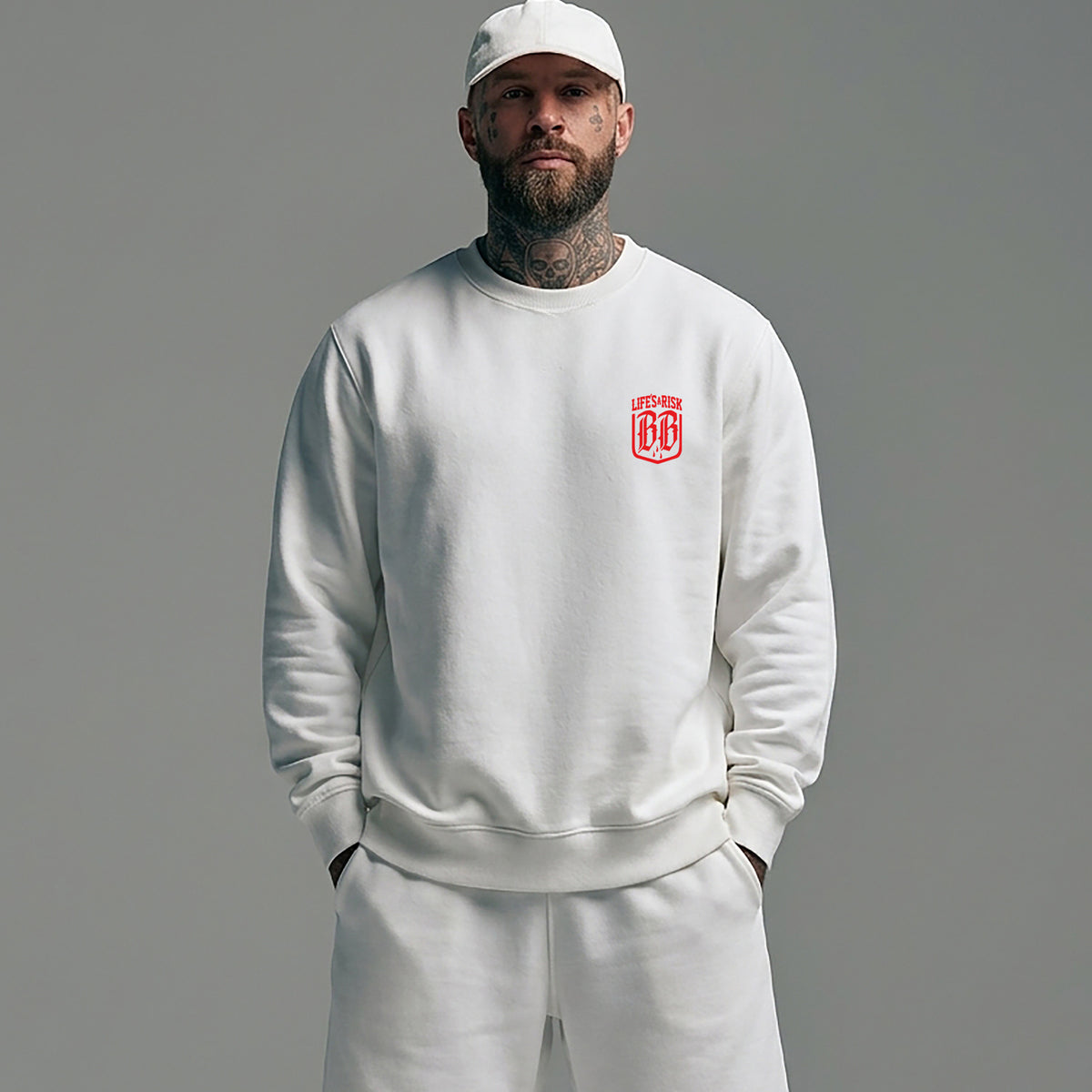 Muerte Colours Sweatshirt White - Aneyone UG