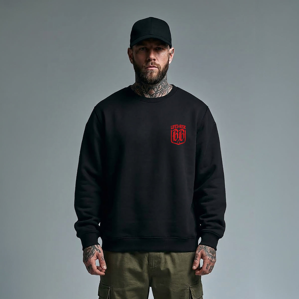 Hated Villain Sweatshirt Black - Aneyone UG