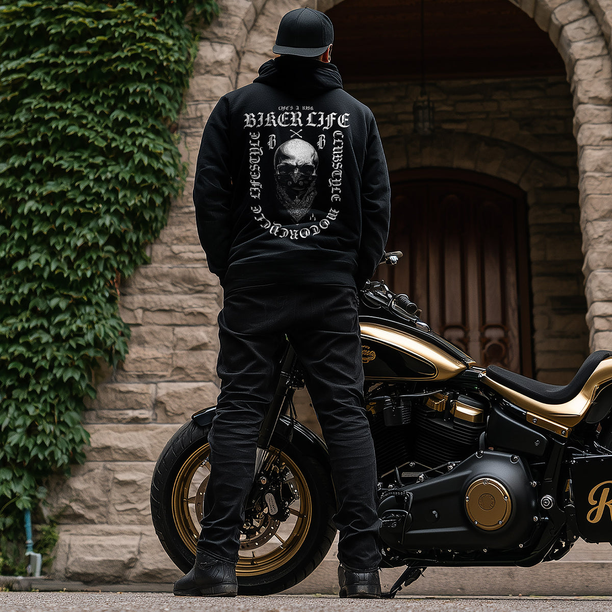 Biker Life Hoodie Black - Aneyone UG