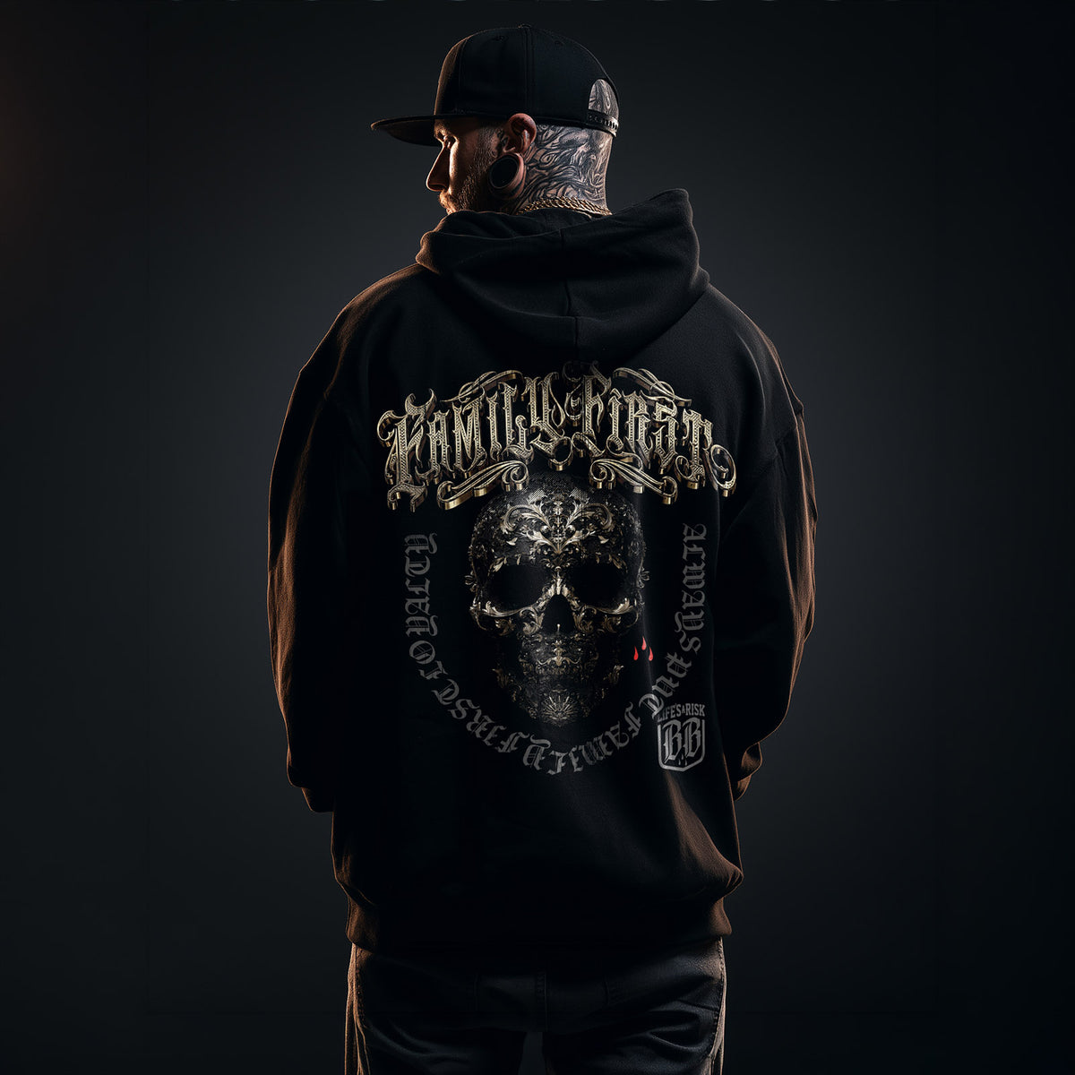 Family Gold Hoodie Black - Aneyone UG
