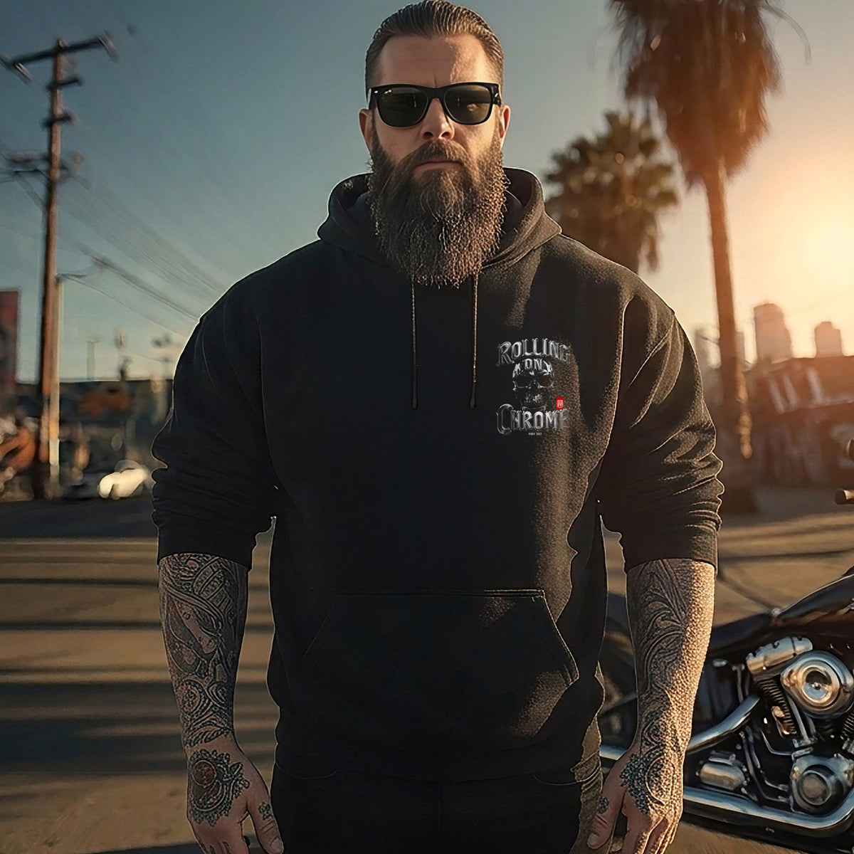 Rolling On Chrome Hoodie Black - Aneyone UG