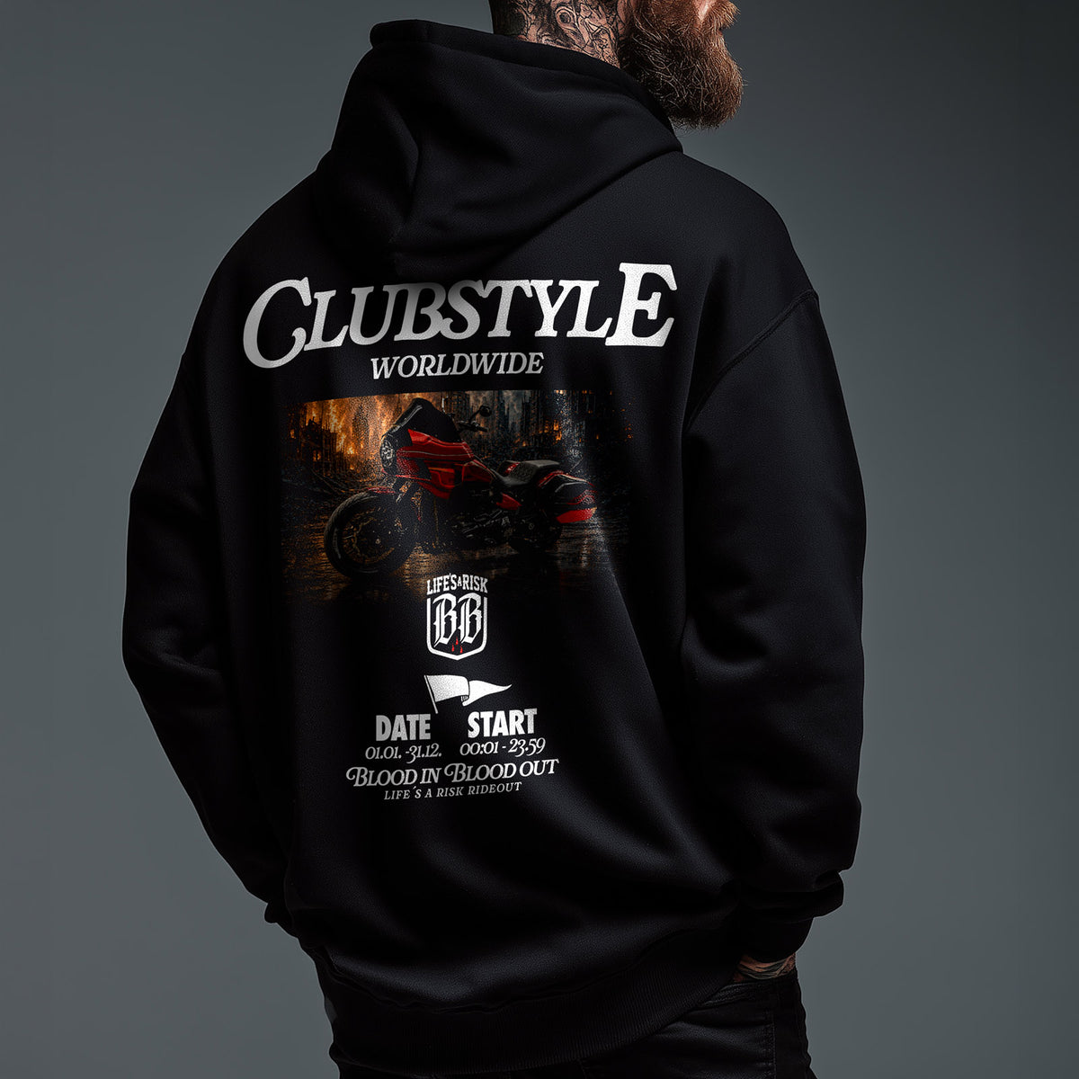 Clubstyle Hoodie Black - Aneyone UG
