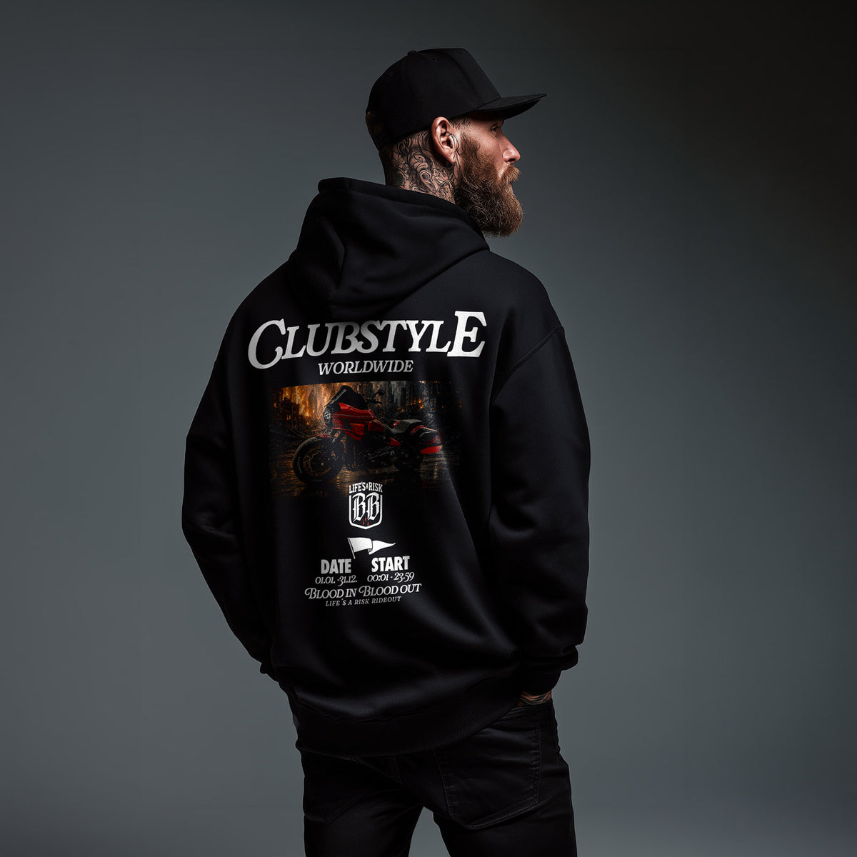 Clubstyle Hoodie Black - Aneyone UG