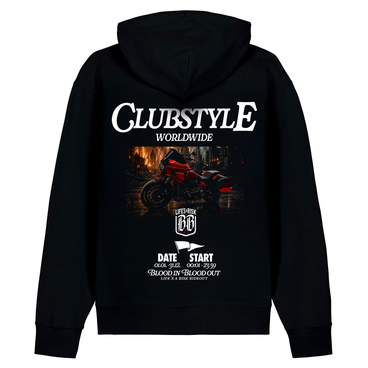 Clubstyle Hoodie Black - Aneyone UG