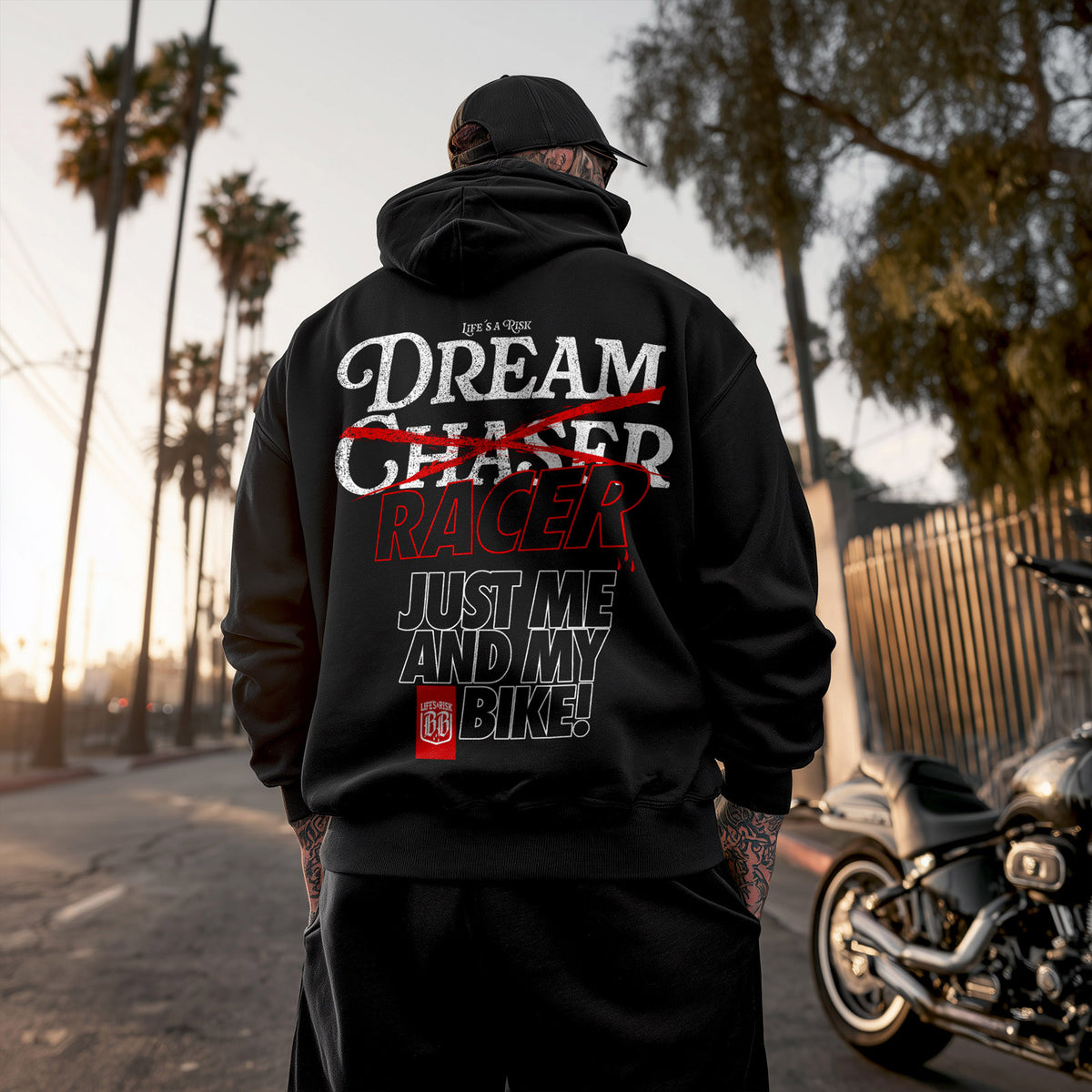 Racer Hoodie Black - Aneyone UG