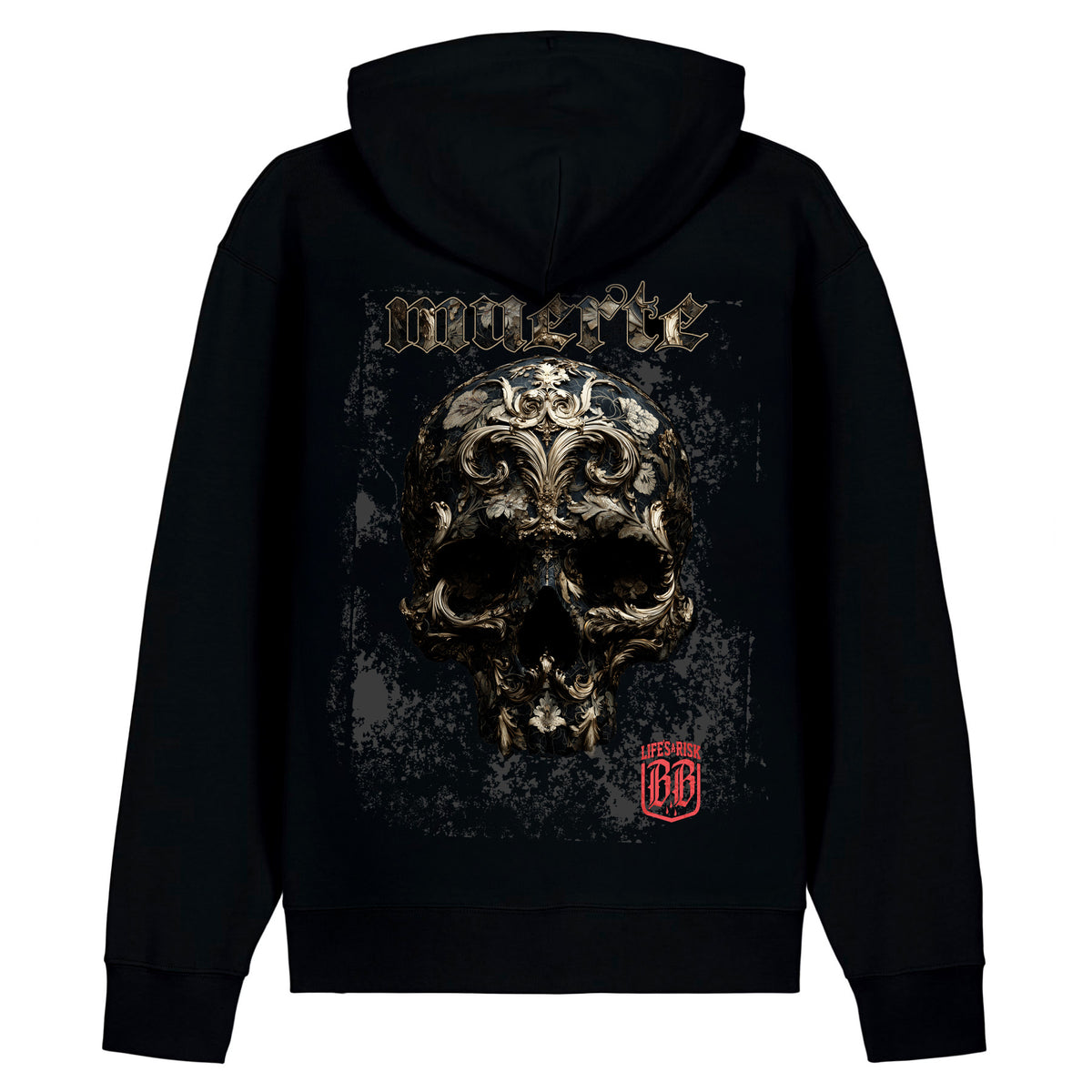 Muerte Gold Hoodie Black - Aneyone UG