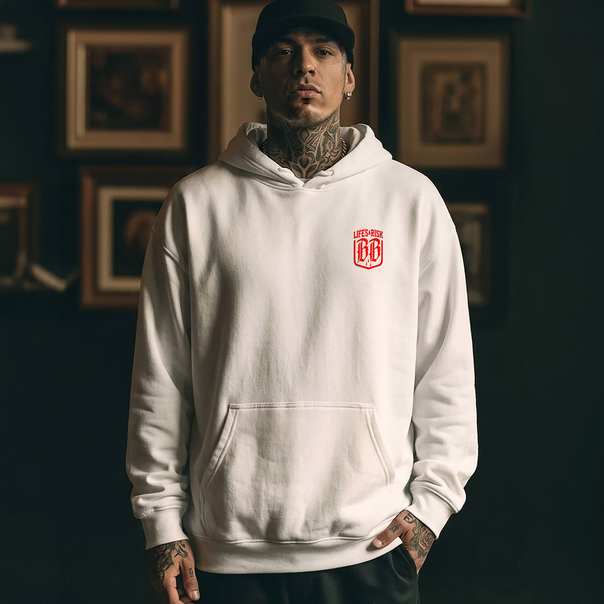 Dia De Muerte Hoodie White - Aneyone UG