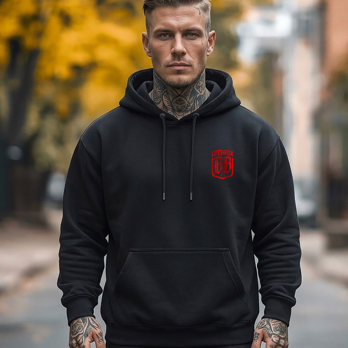 Dobermann Gold Hoodie Black - Aneyone UG