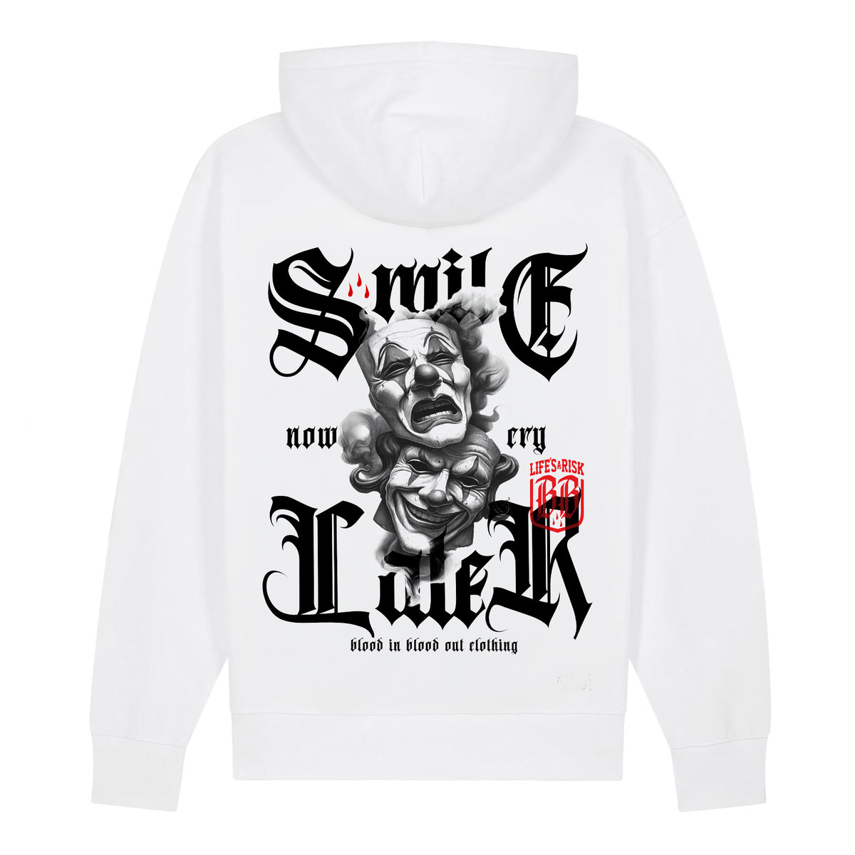 Don´t Cry Hoodie White - Aneyone UG