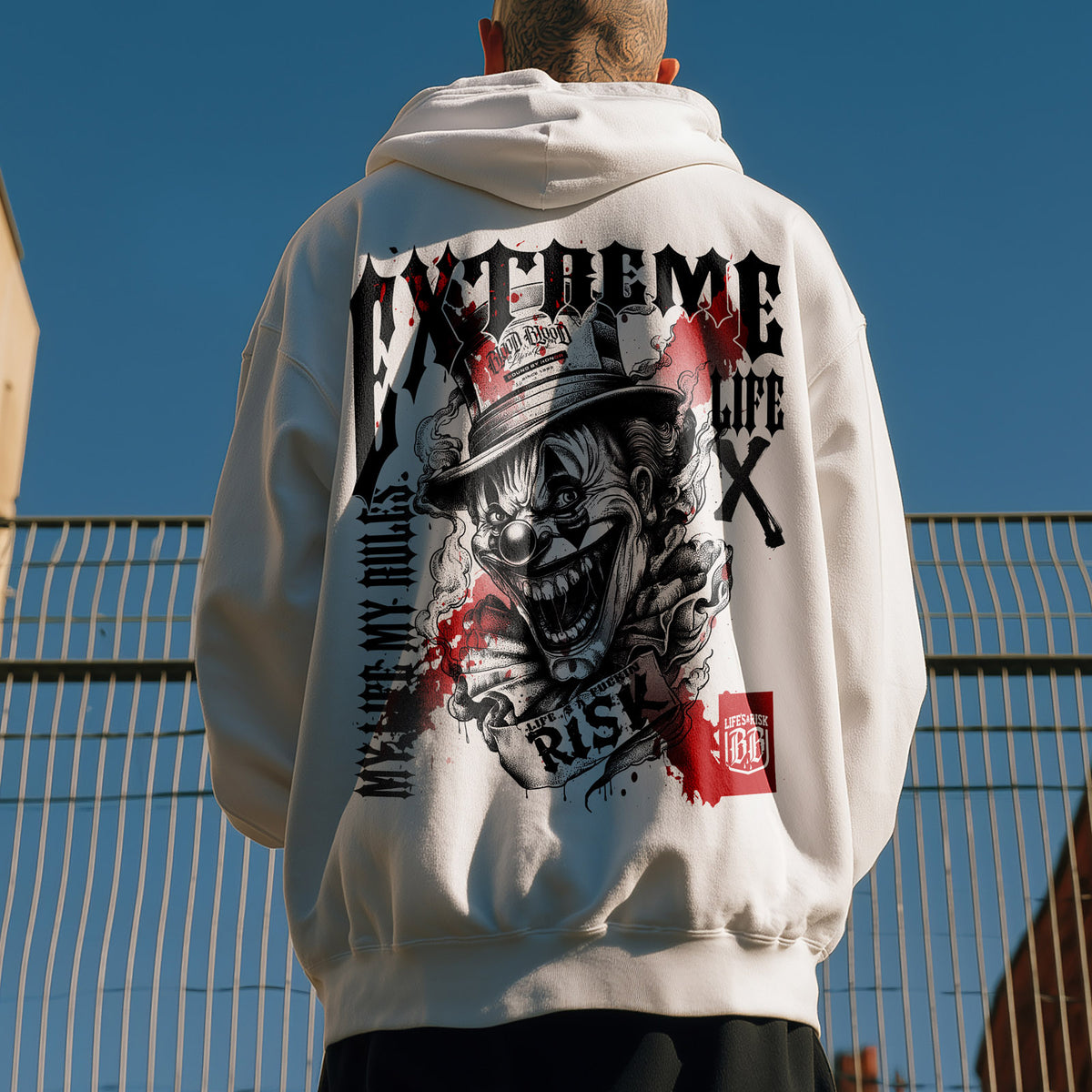 Extreme Hoodie White - Aneyone UG