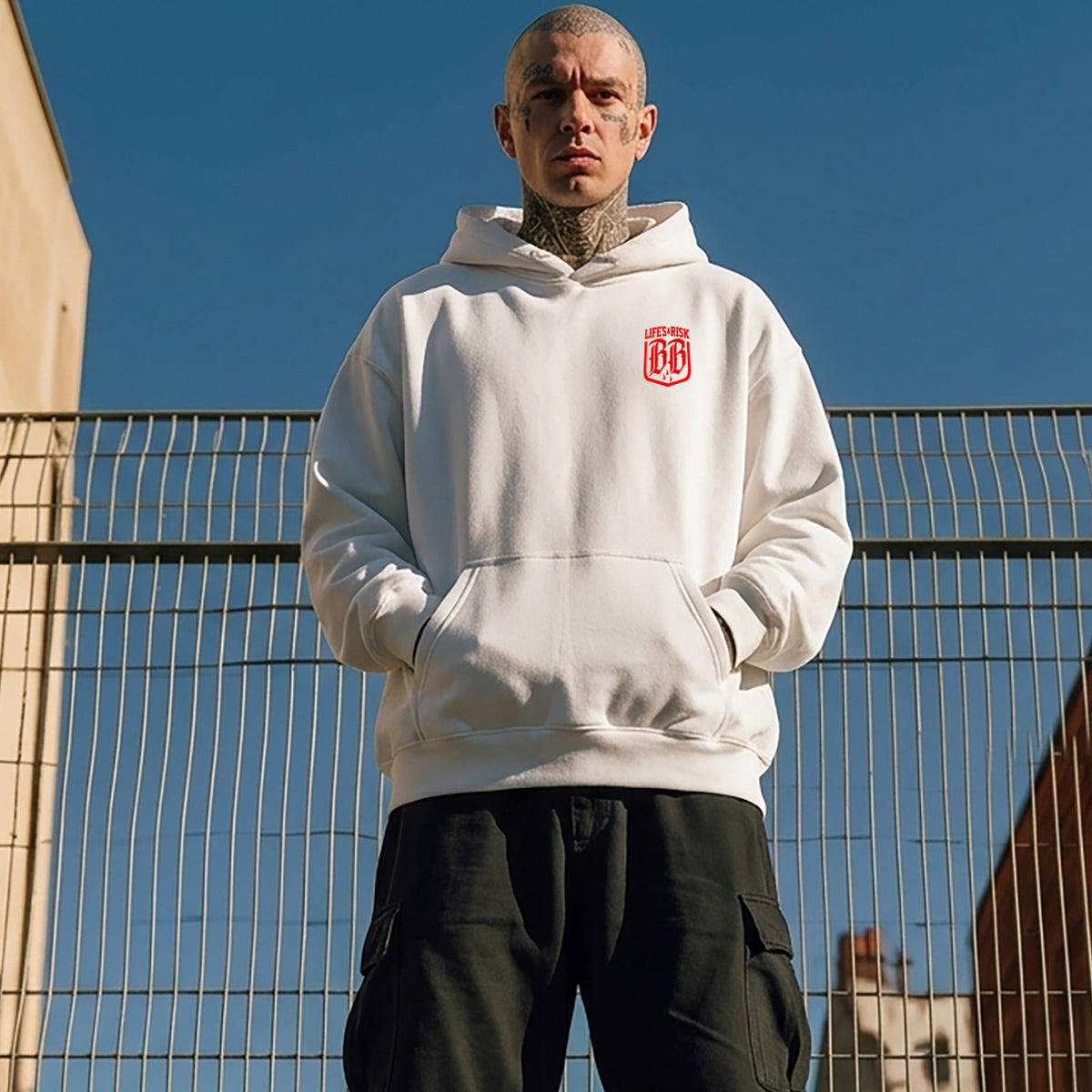 Extreme Hoodie White - Aneyone UG
