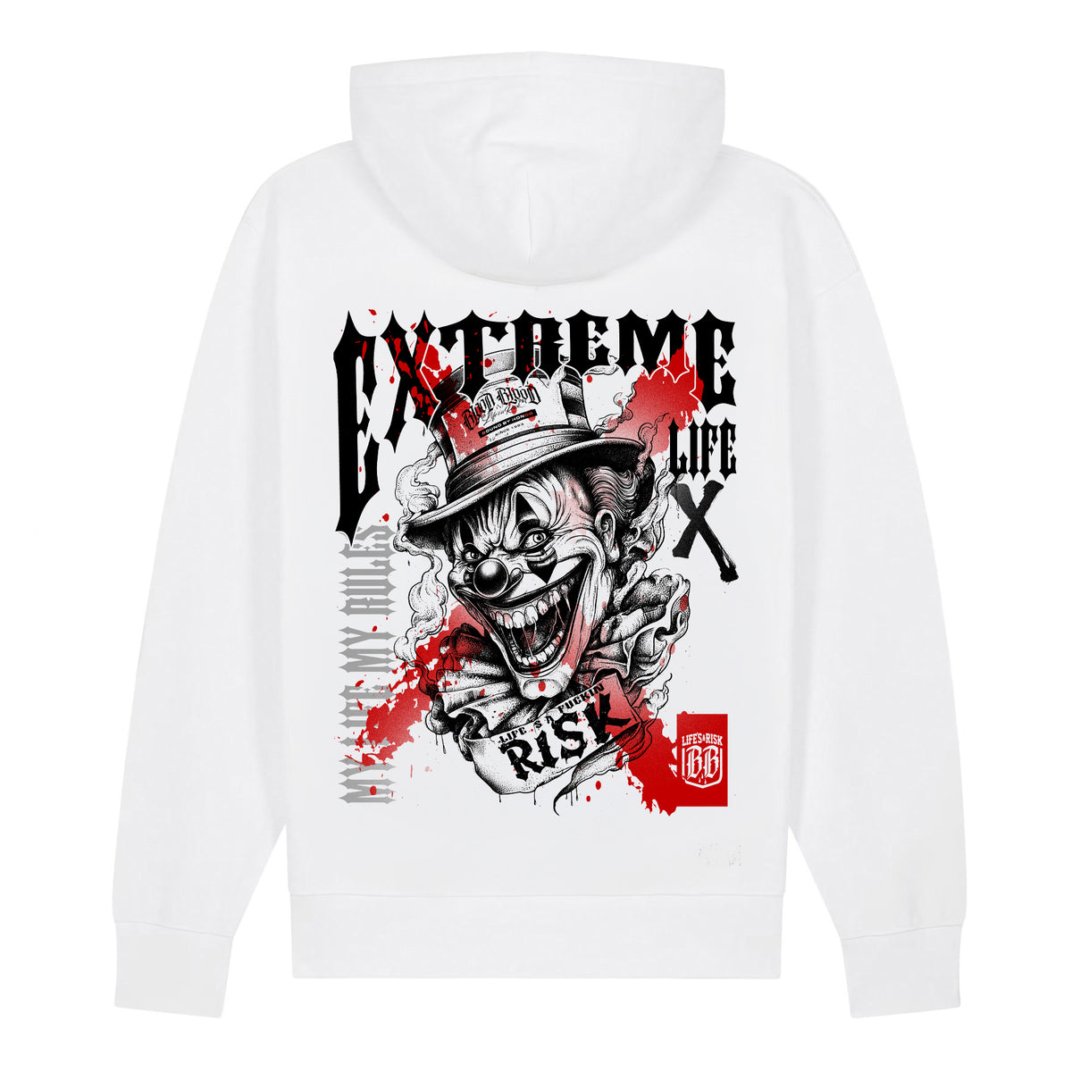 Extreme Hoodie White - Aneyone UG