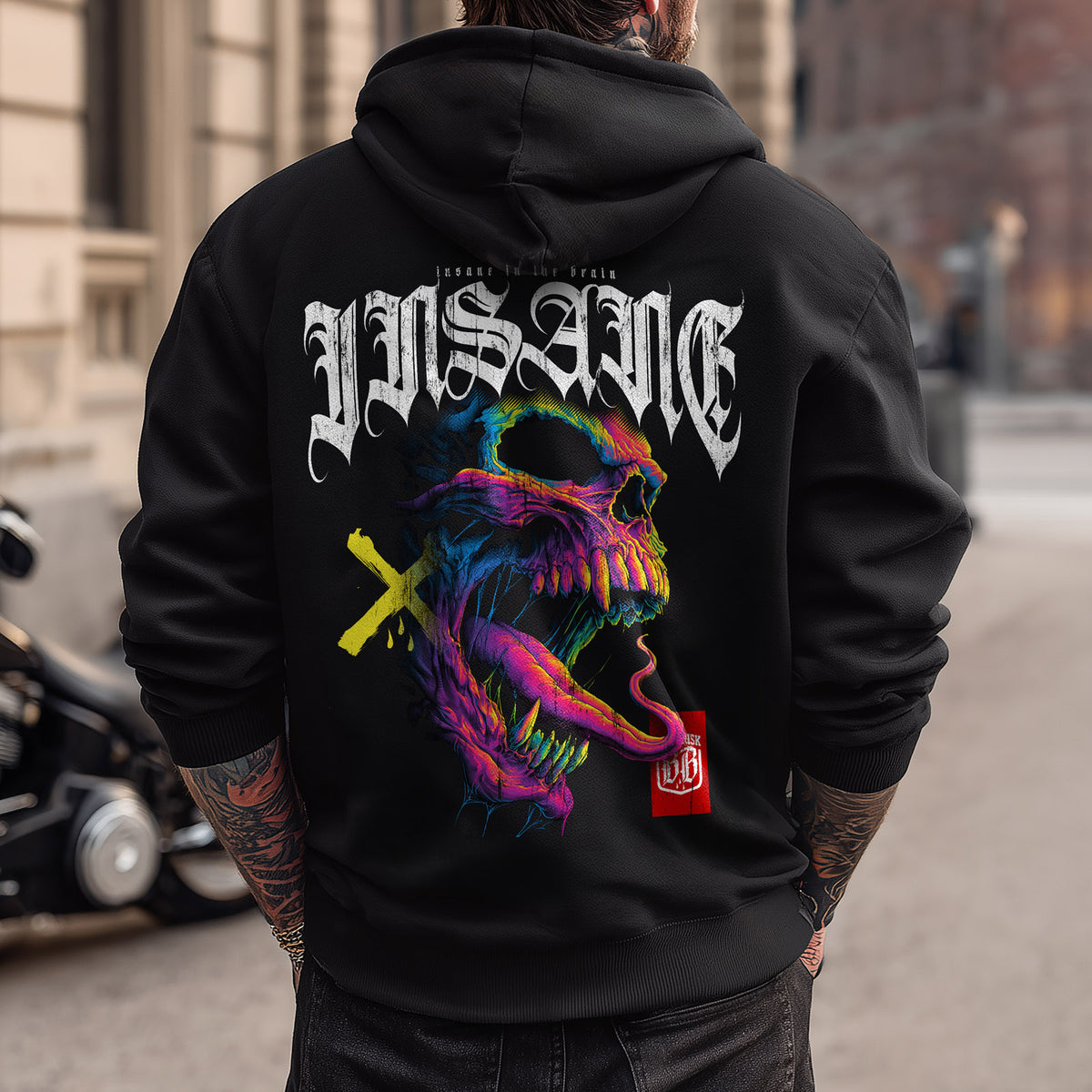 Insane Colours Hoodie Black - Aneyone UG