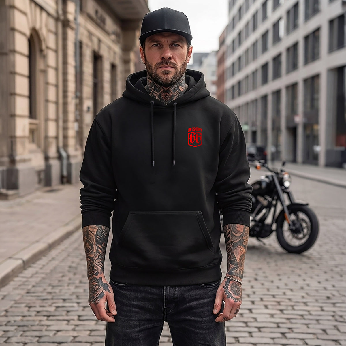 Insane Colours Hoodie Black - Aneyone UG