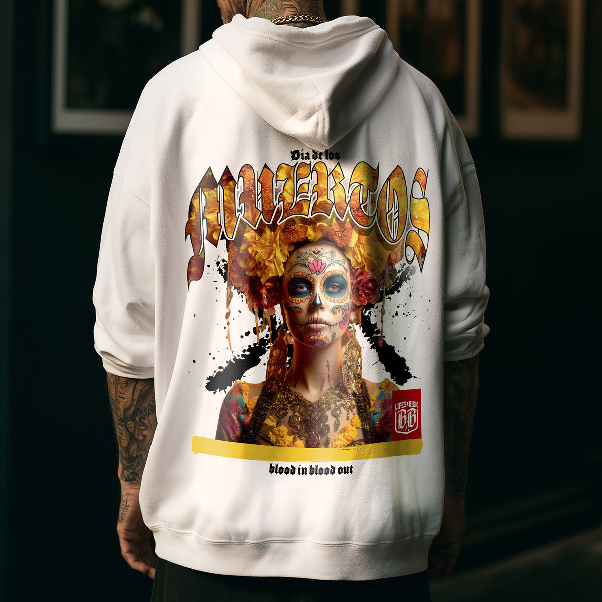 Muerte Colours Hoodie White - Aneyone UG