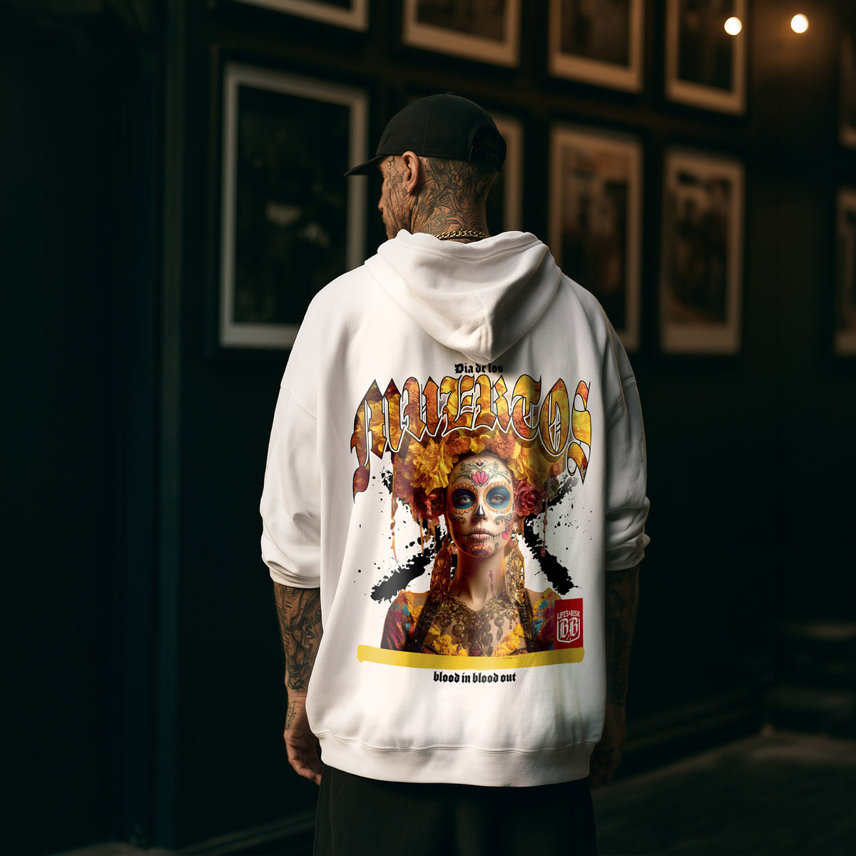 Muerte Colours Hoodie White - Aneyone UG