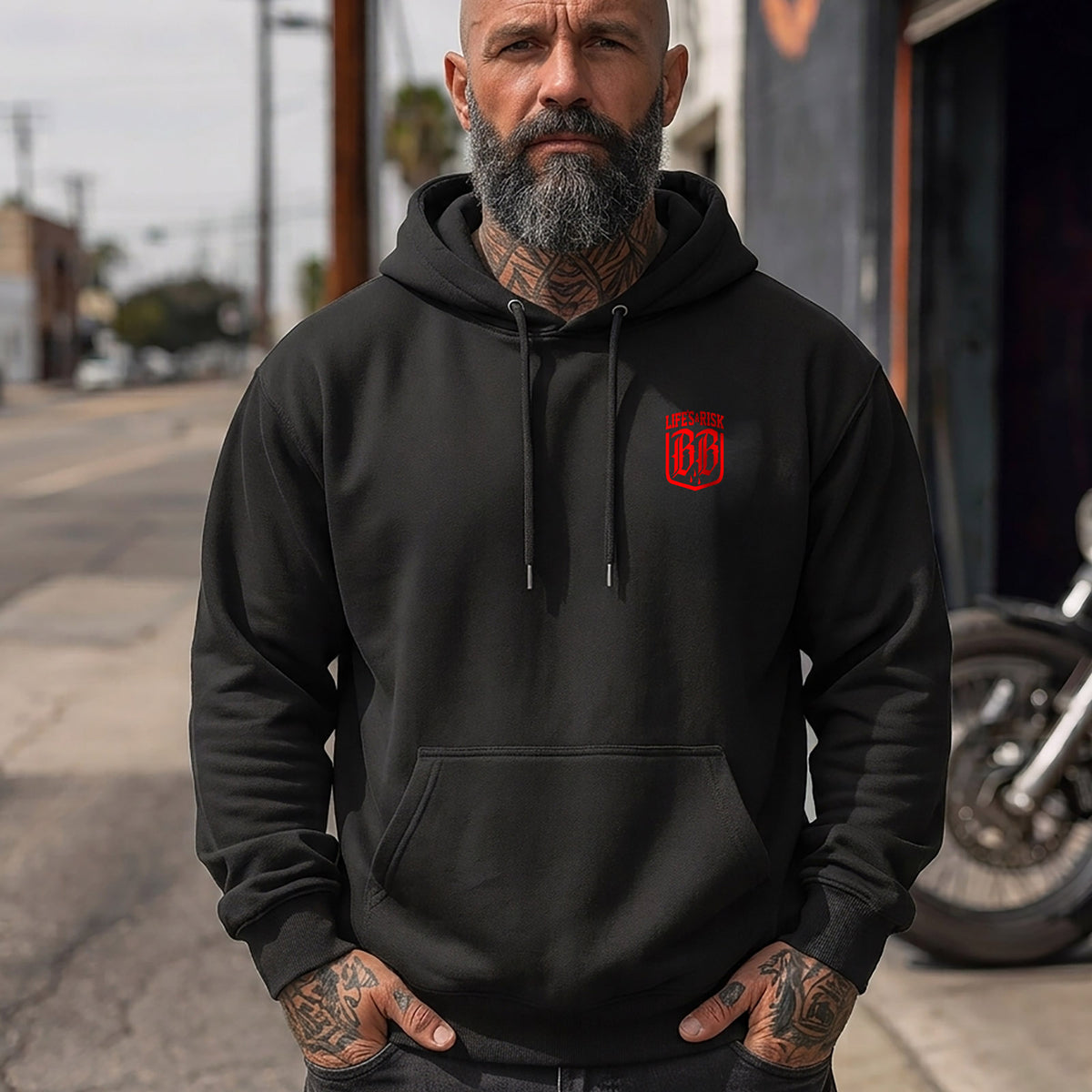 Revenge Skull Hoodie Black - Aneyone UG