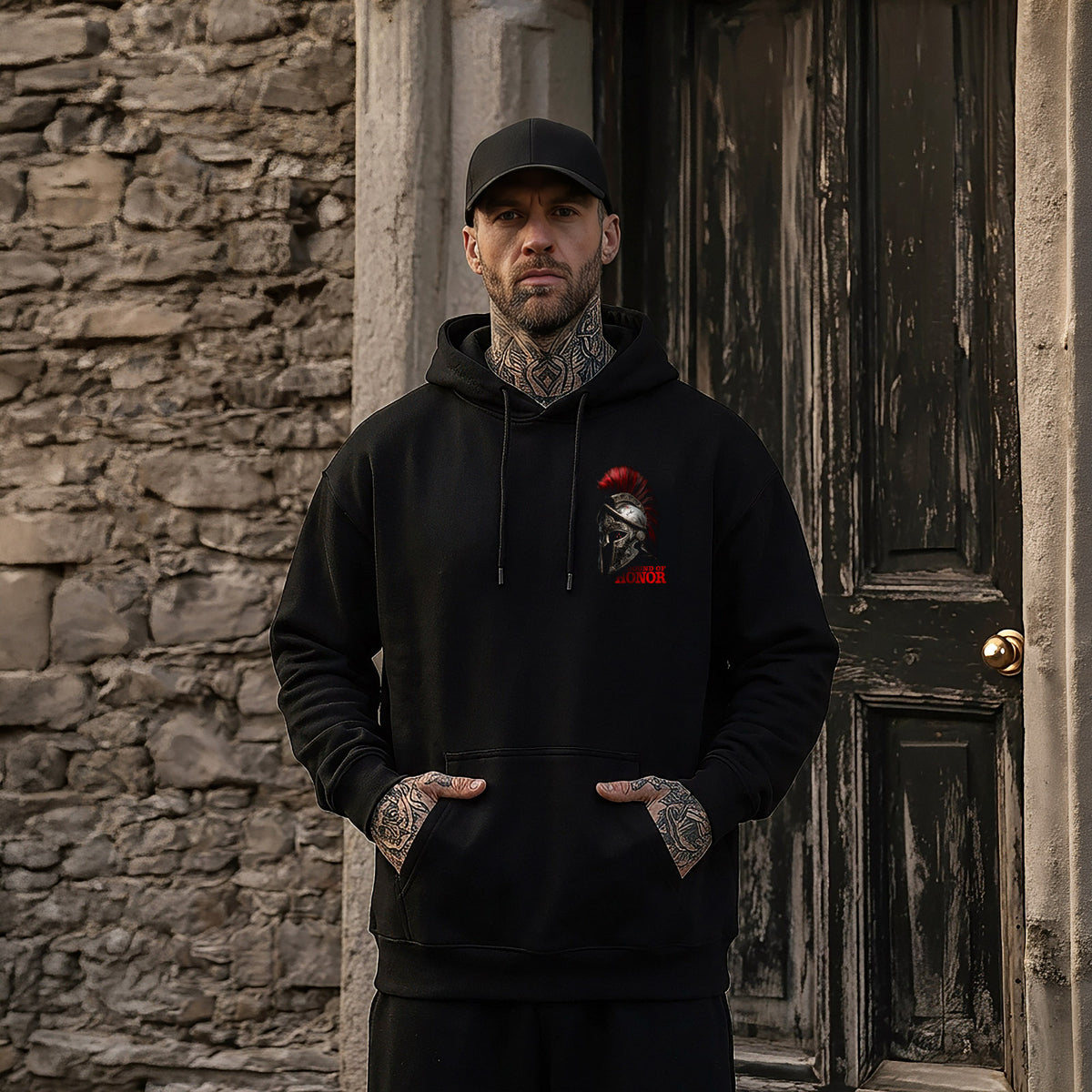 Spartan Hoodie Black - Aneyone UG