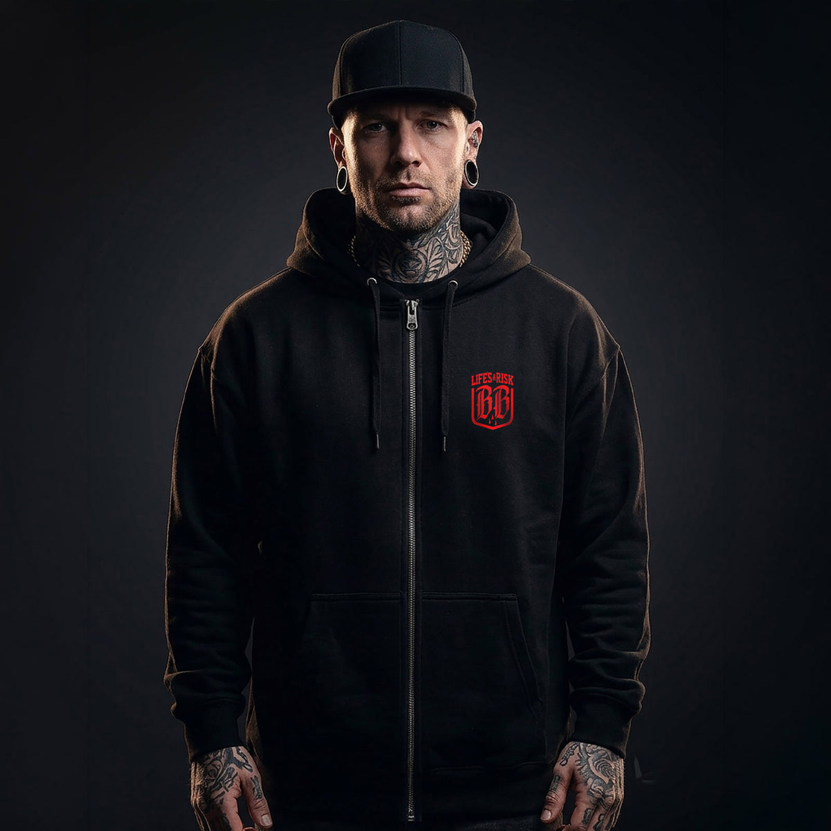 Family Gold Zip Hoodie Black - Aneyone UG