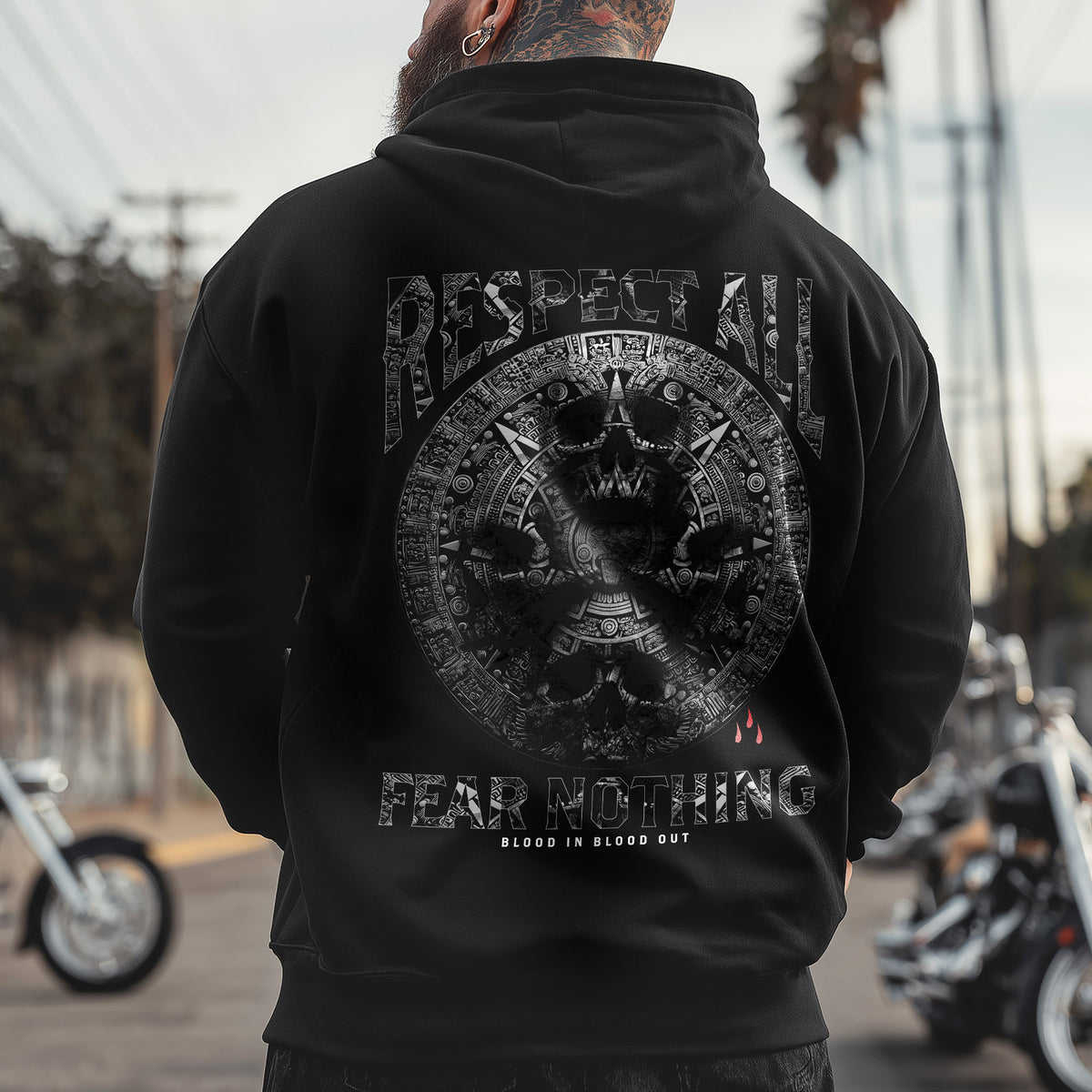 Calendar Zip Hoodie Black - Aneyone UG
